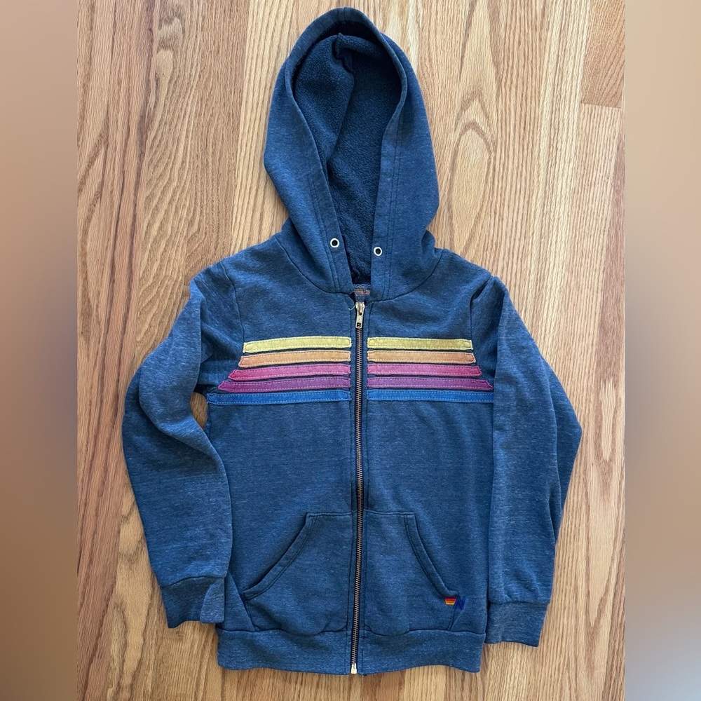 Aviator nation unisex dark blue hoodie sz 8